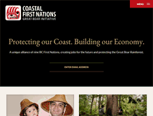 Tablet Screenshot of coastalfirstnations.ca